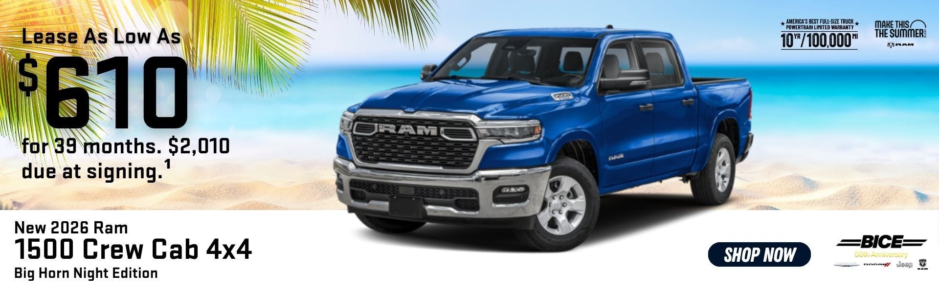 2026 Ram 1500 Crew Cab 4x4 Bighorn Night Edition