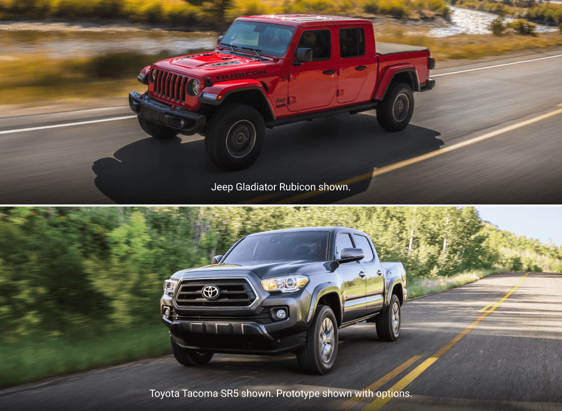 Jeep Gladiator vs. Toyota Tacoma: Engine & Performance Specs