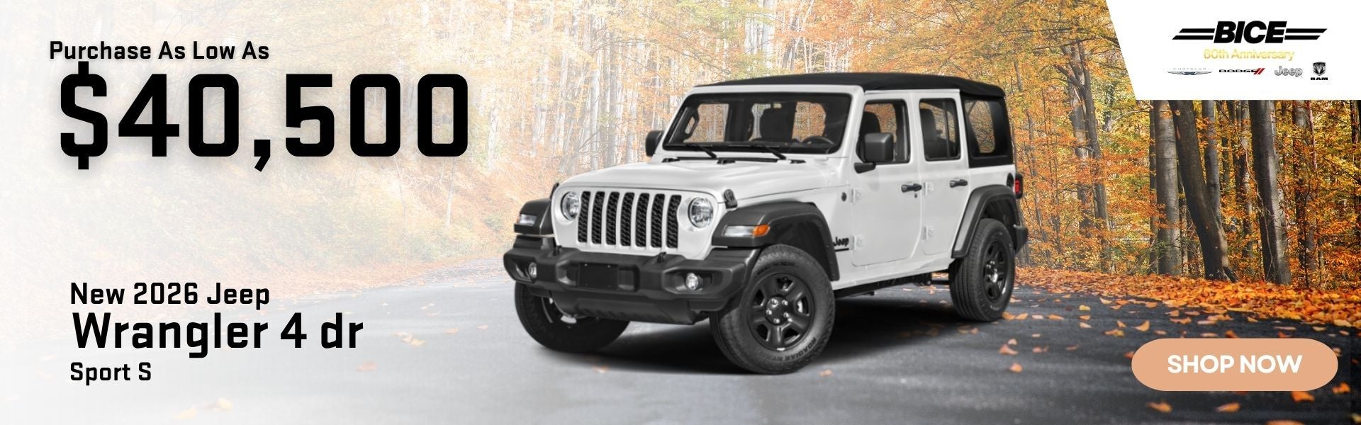 2026 Jeep Wrangler 4 dr Sport S