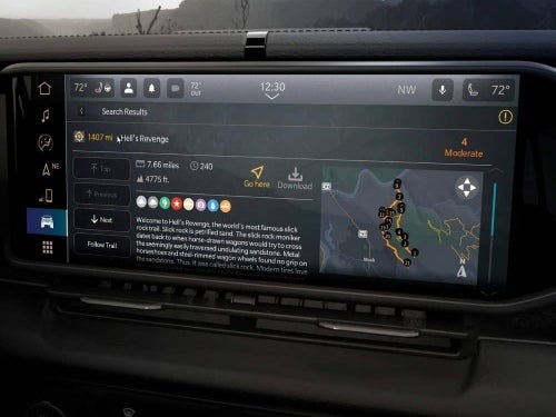 2024 Jeep Wrangler view of Jeep Connect app on touchscreen